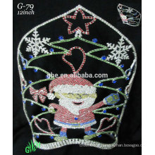 Nouveaux designs rhinestone royal accessories wholesale tiara Santa Claus crown